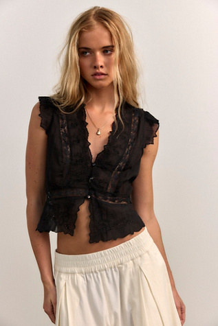 Day Dreamer Top by Free People in Black, Size: XL