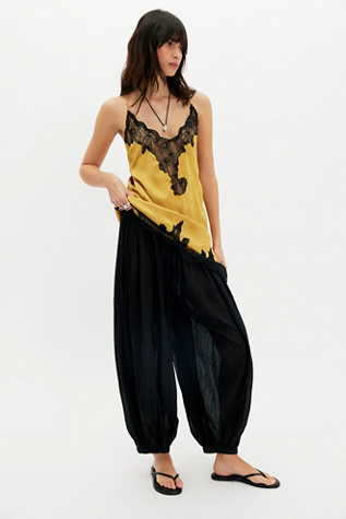 Heirloom Mini Slip by Intimately at Free People in Gold, Size: M