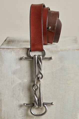 We The Free Bass Buckle Belt at Free People in Cognac, Size: S-M/P-M