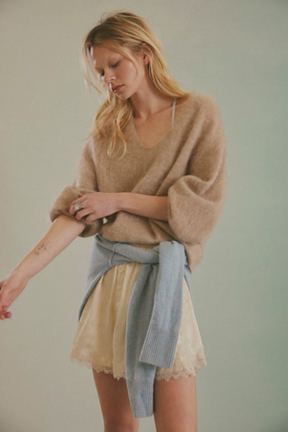 Slip Into Something Shorts by Intimately at Free People in White, Size: XL