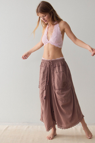 Good Intentions Lounge Trousers by Intimately at Free People in Chocolate Malt, Size: XS