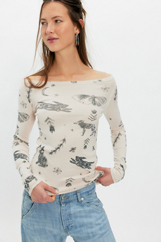 Ragabond Winter Folklore Long Sleeve at Free People in Tan, Size: S