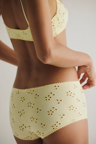 Full Bloom Cotton Eyelet Boyshort Undies