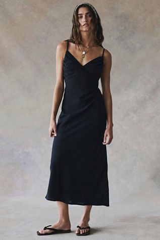 knee length dresses for ladies Free People Via Midi Dress main image 1