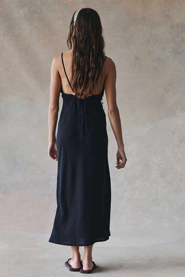 Sandshell Linen Omnia Midi Slip Dress #1