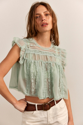 Sun Drenched Blouse at Free People in Mermaids Tail, Size: Large