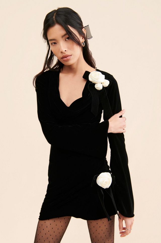 For Love & Lemons Tamera Velvet Mini Dress #1