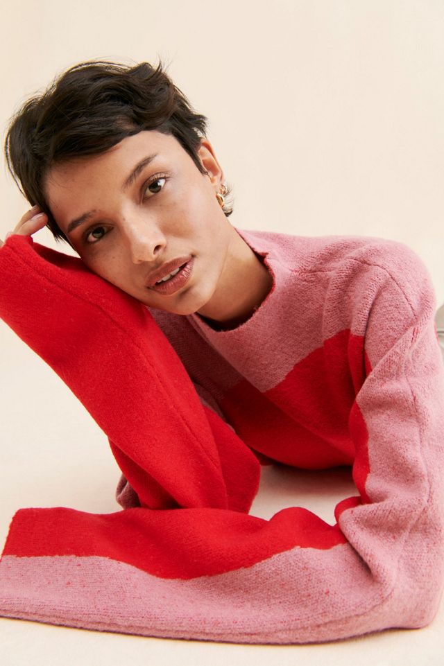 Saemdi Wave Mock Neck Pullover #2