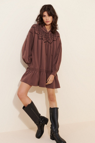 marty smocked mini dress Free People Marty Smocked Mini Dress in Blue