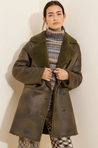 Native Youth Danica Vegan Suede Coat