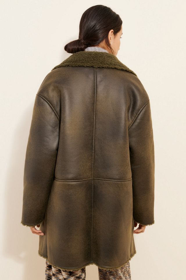Native Youth Danica Vegan Suede Coat #1