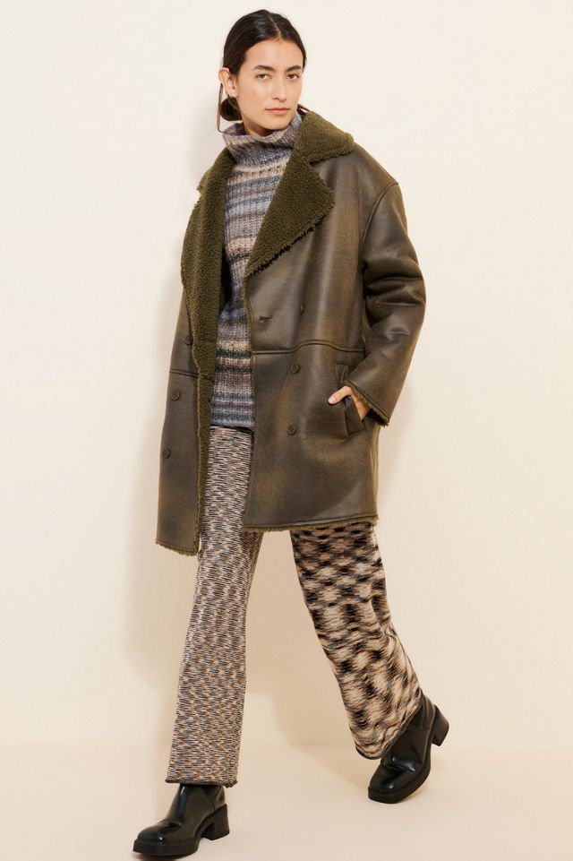 Native Youth Danica Vegan Suede Coat #2