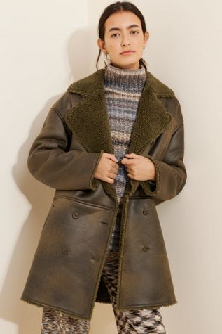 Native Youth Danica Vegan Suede Coat