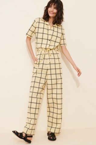 S/W/F Shirt Style Jumpsuit