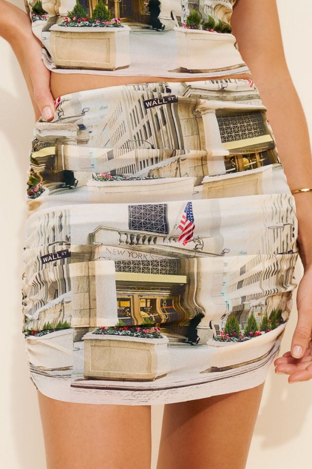 Woodrose Deli Corner Of The City Mini Skirt #3