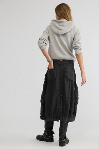 Женская юбка Free People Rogue Cargo, цвет: Чёрный — фото 2