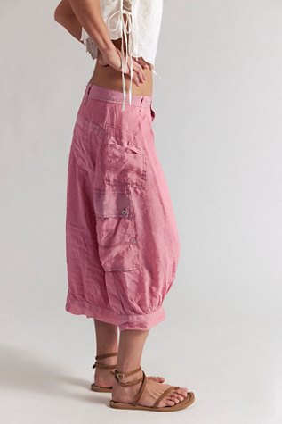 Rogue Cargo Skirt by Free People in Pink, Size: US 0