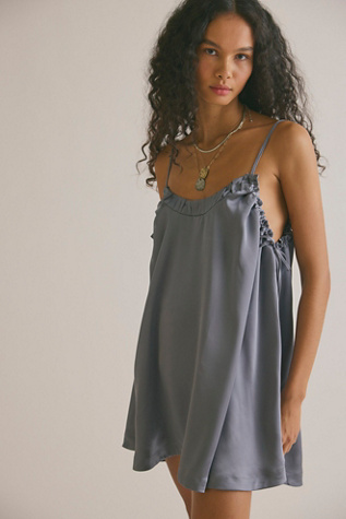 Sundown Mini Slip Dress by Intimately at Free People in Grey, Size: S