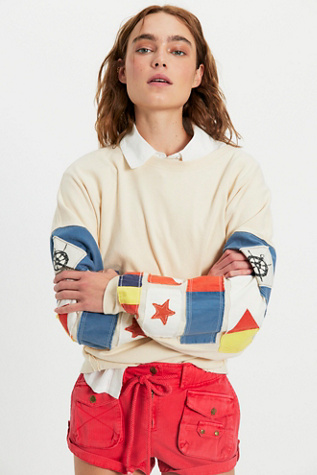 We The Free Flagship Long Sleeve Tee at Free People in White, Size: XL