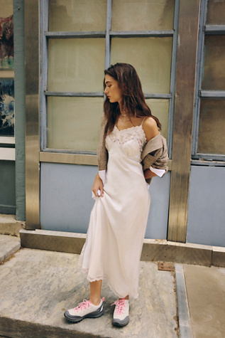 Lunch Date Midi Slip Dress by Intimately at Free People in Coconut Cream, Size: Large