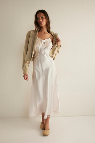 slim fit dress slacks Kiralee Luxury Satin Slip Dress main image 1