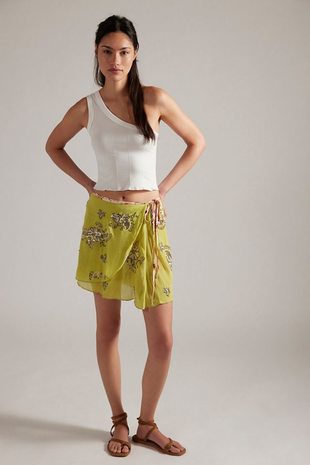 Front and Center Mini Slip Skirt #3