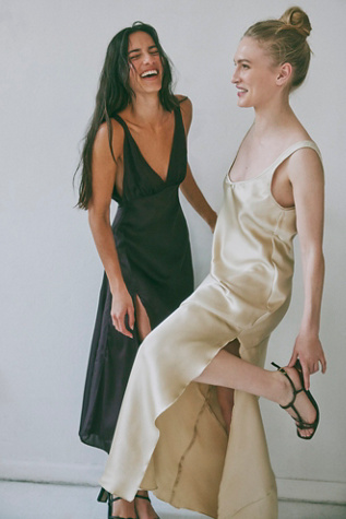 Simply the Best Maxi Slip by Intimately at Free People in White, Size: L