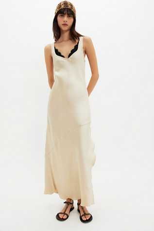 chinese dress ladies Tuscany Maxi Slip Dress ~ Ivory Luxe Satin – Show Me Your Mumu