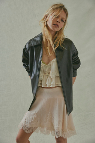 Something Satin Half Slip by Intimately at Free People in White, Size: M