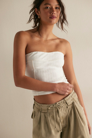 End Game Pointelle Tube Top by Intimately at Free People in White, Size: L
