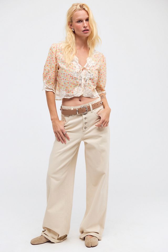 RIXO Ursula Floral Top #2
