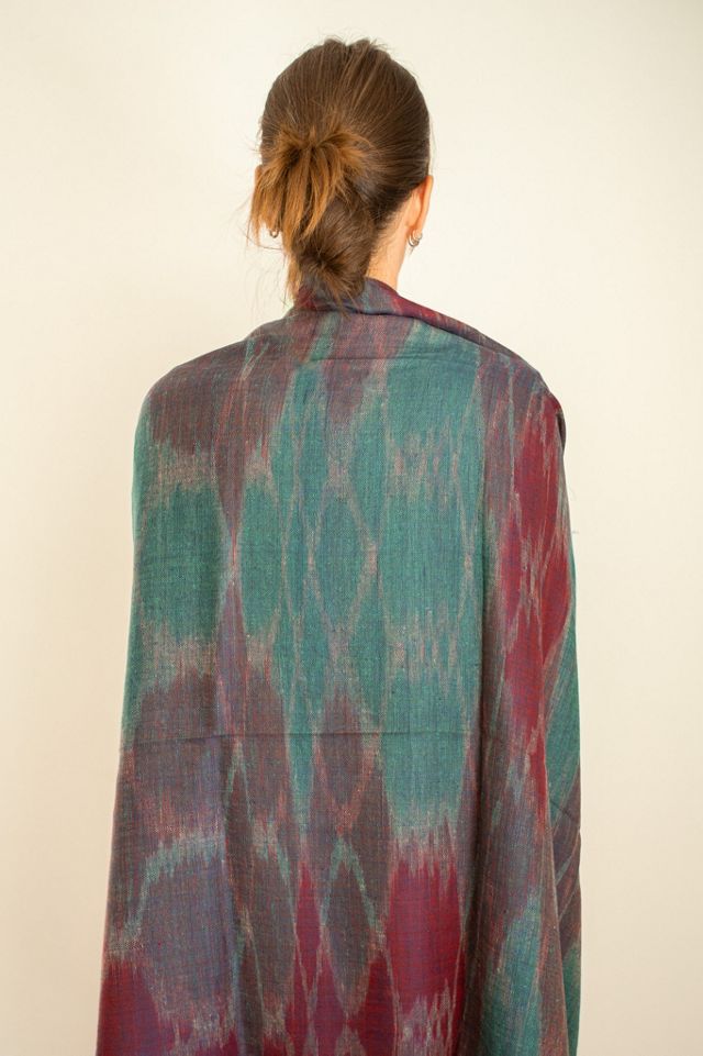 Be Deva Mahika Cashmere Ikat Shawl Scarf #1