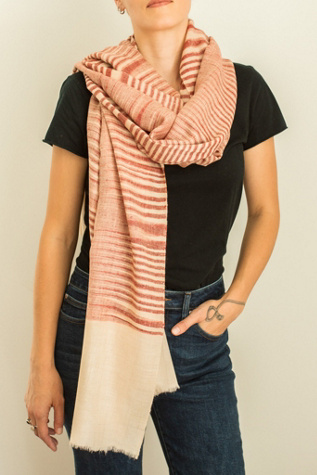 Be Deva Meera Cashmere Ikat Shawl Scarf