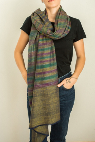 Be Deva Anvi Cashmere Ikat Shawl Scarf