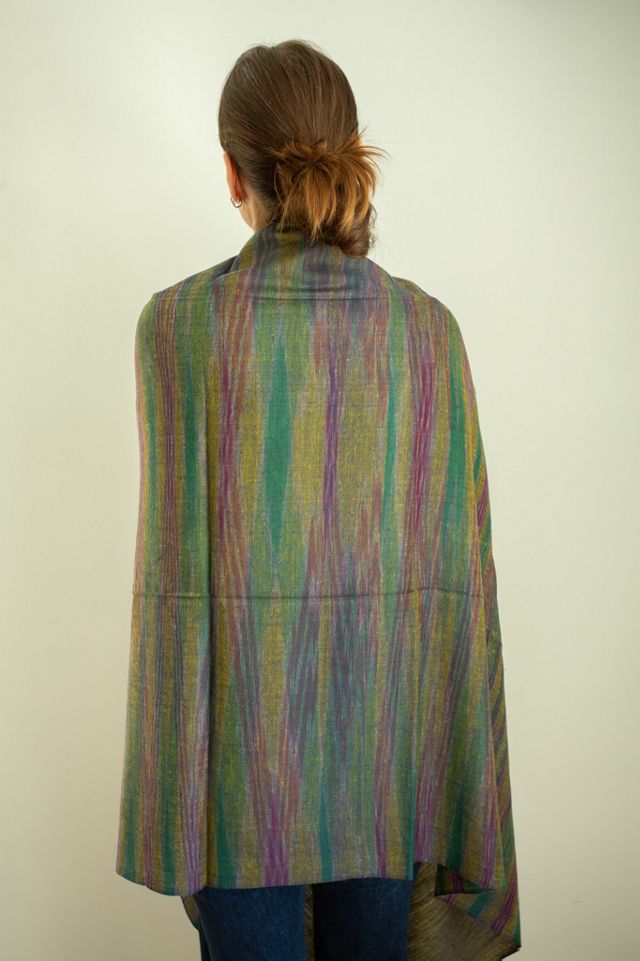 Be Deva Anvi Cashmere Ikat Shawl Scarf #1