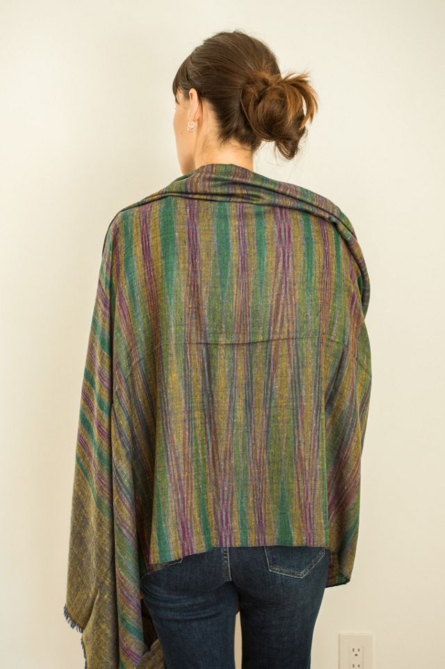 Be Deva Anvi Cashmere Ikat Shawl Scarf #2