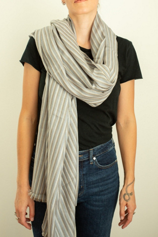 Be Deva Saira Cashmere Ikat Shawl Scarf