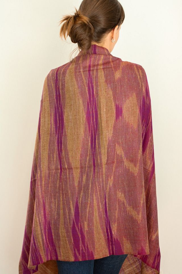Be Deva Aiza Cashmere Ikat Shawl Scarf #1