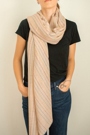Be Deva Pari Cashmere Ikat Shawl Scarf