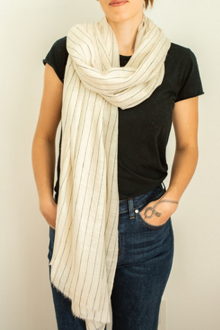 Be Deva Aaina Cashmere Ikat Shawl Scarf