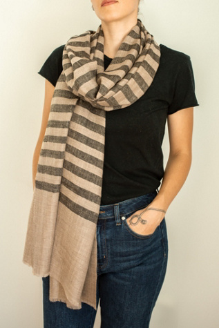 Be Deva Arka Cashmere Ikat Shawl Scarf