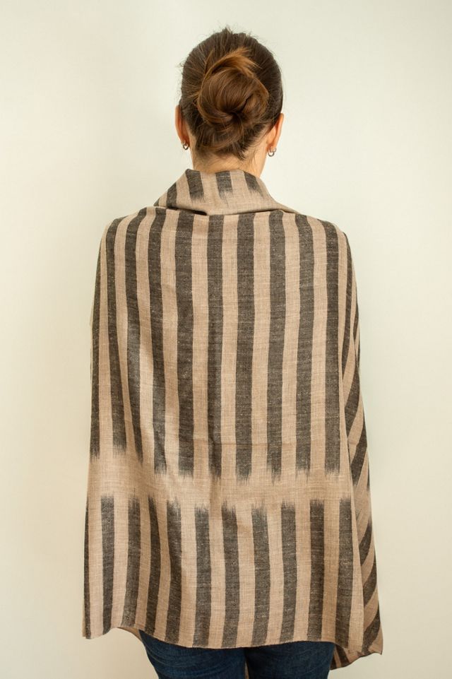 Be Deva Arka Cashmere Ikat Shawl Scarf #1