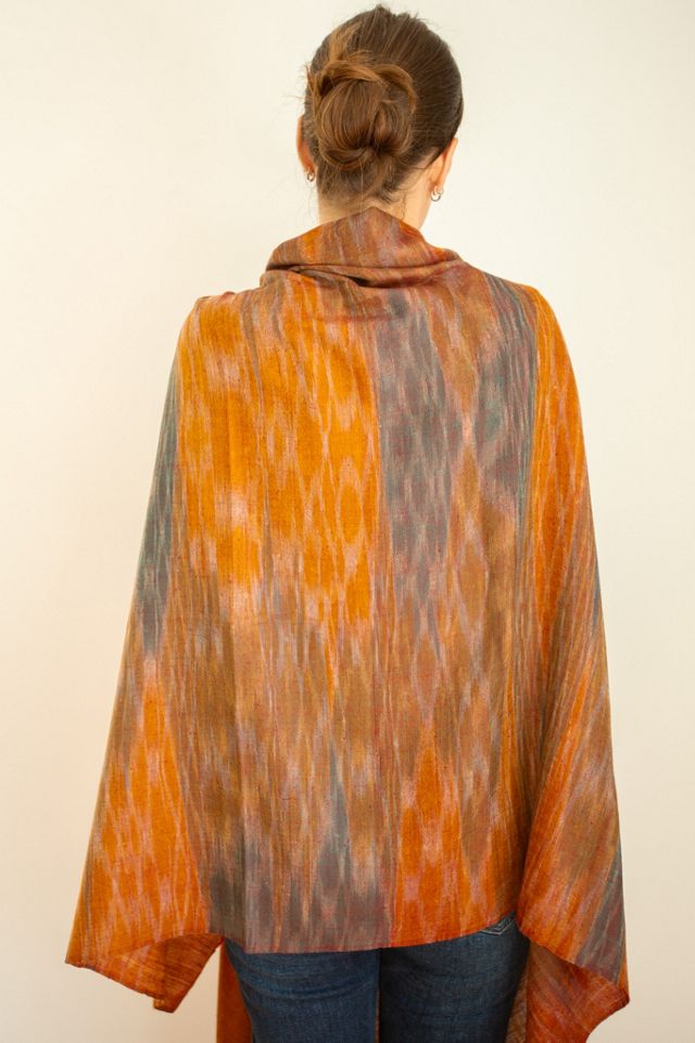 Be Deva Ahaya Cashmere Ikat Shawl Scarf #1