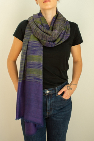 Be Deva Kala Cashmere Ikat Shawl Scarf