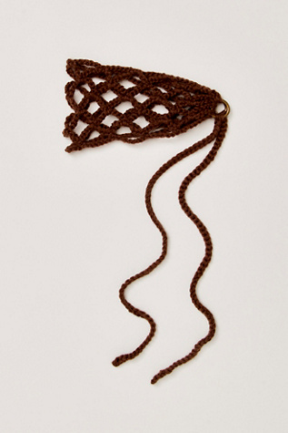 Ulla Headband by Curried Myrrh at Free People in Chocolate
