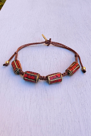 Nancy Melet Coral Bracelet