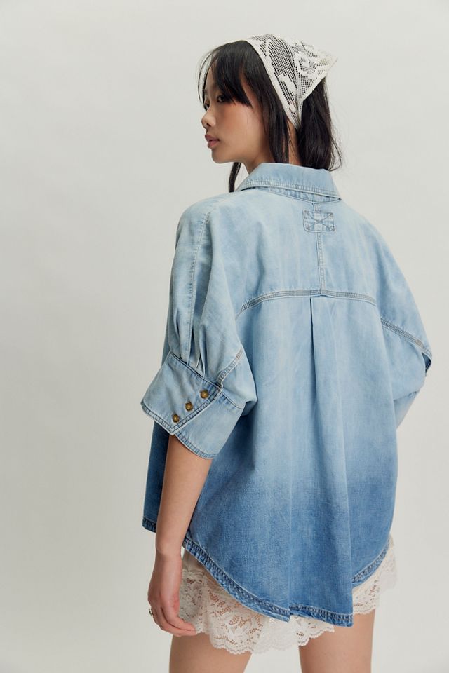 We The Free Seaside Denim Button Down #2