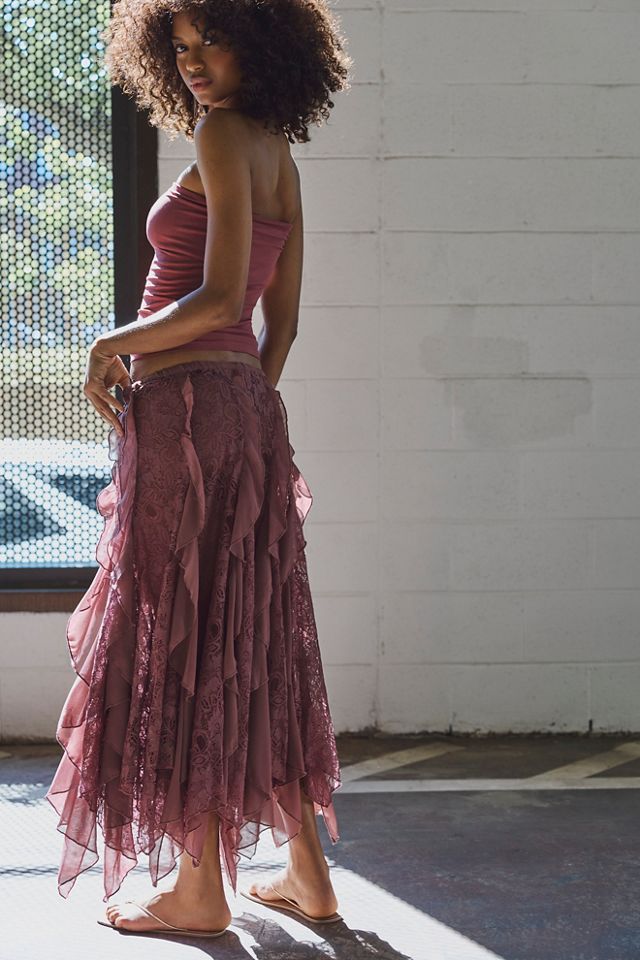 Candy Calling Maxi Slip Skirt | Free People
