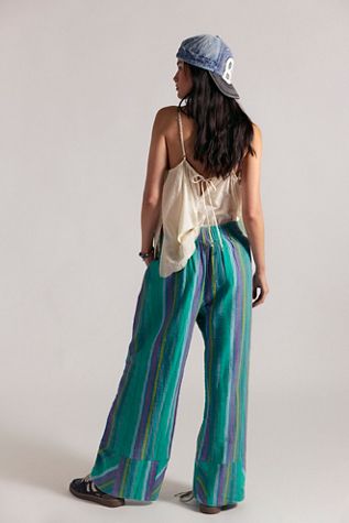 Pantaloni Crop a Gamba Larga con Stampa Maeve High-Rise | IT