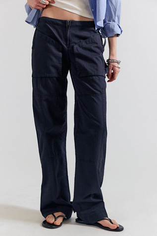 Mission Hills Low-Rise Pants by Free People in Black, Size: US 2